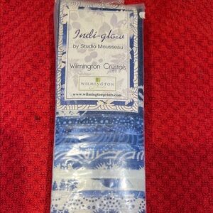 Wilmington Prints Blue and White  24 Fabric Strips Bundle 2.5in x 44in